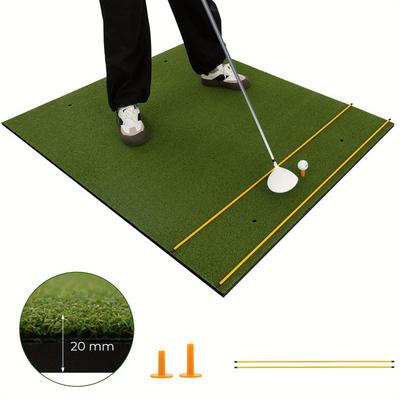 TEMU Goplus 5 X 4 Ft Golf Hitting Mat Artificial Indoor Outdoor Turf Golf Training Mat 20 Mm