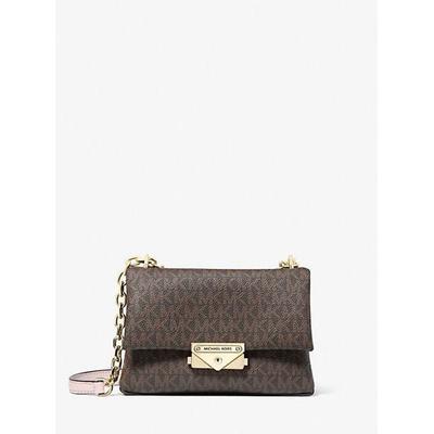 Cece Small Logo Shoulder Bag - Natural - Michael Kors Shoulder Bags