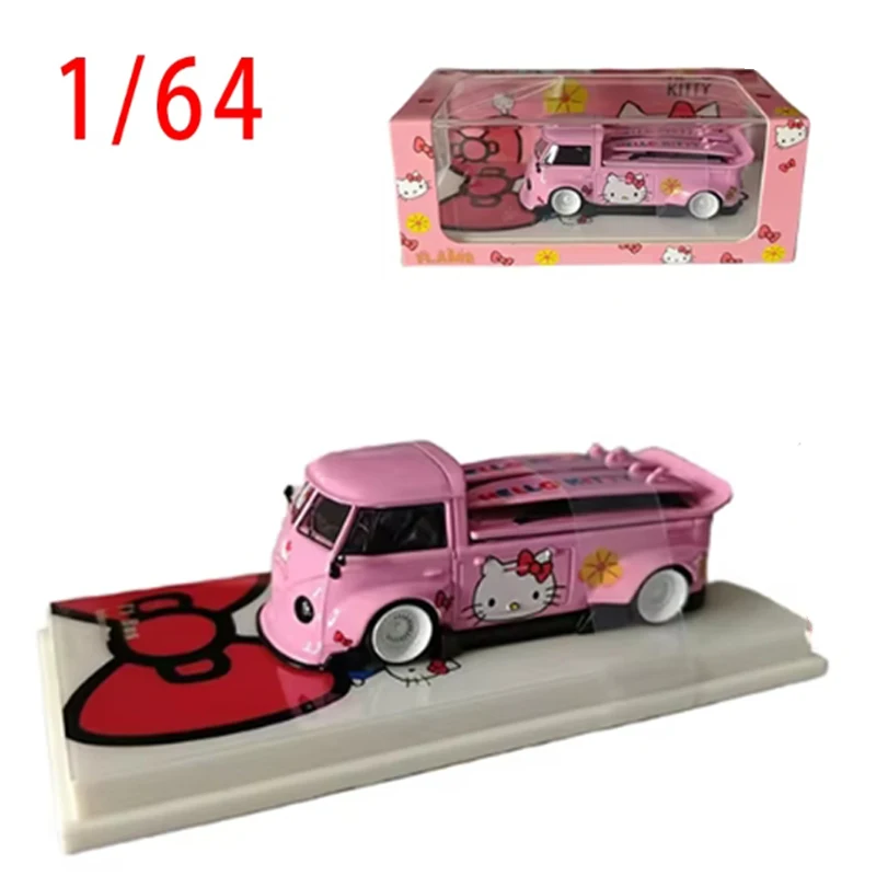Flame Diecast 1/64 Scale LF T1 Van Pickup Truck Kombi Wide-body Alloy Car Model Adult Boy Toys Collectibles Souvenirs Gifts Image