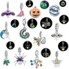 Fit Pantaro Original Armbänder S925 Silber Glow in the Dark Schuh Charm Perlen Firefly Kürbis Spinne Für Frauen DIY Schmuck Machen