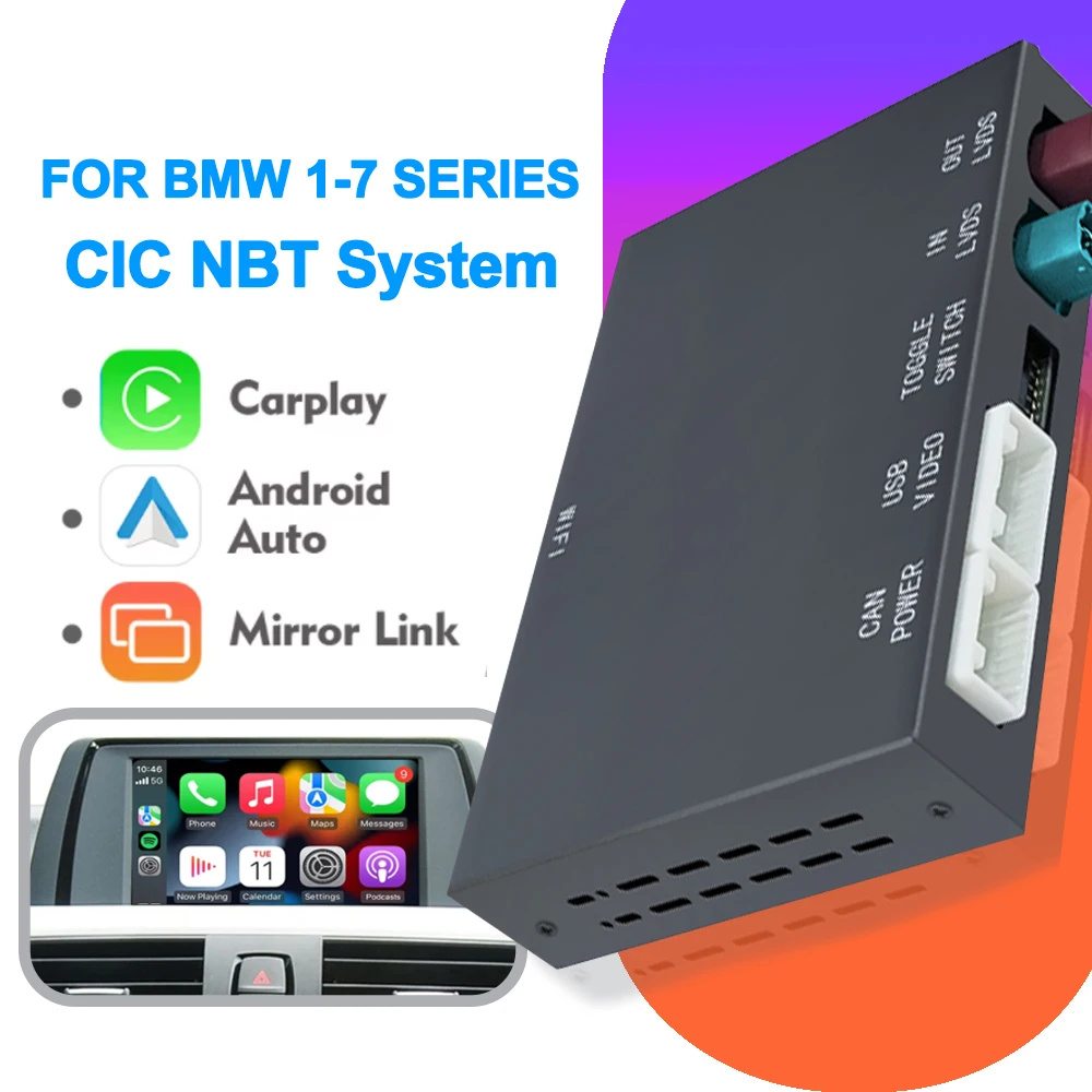 Drahtlose CarPlay Android Für BMW CIC NBT System Für BMW 1 2 3 4 5 6 7 Serie X1 X3 X4 X5 X6 MINI F56 F15 F16 F25 F26 F48 F01 F10 Image