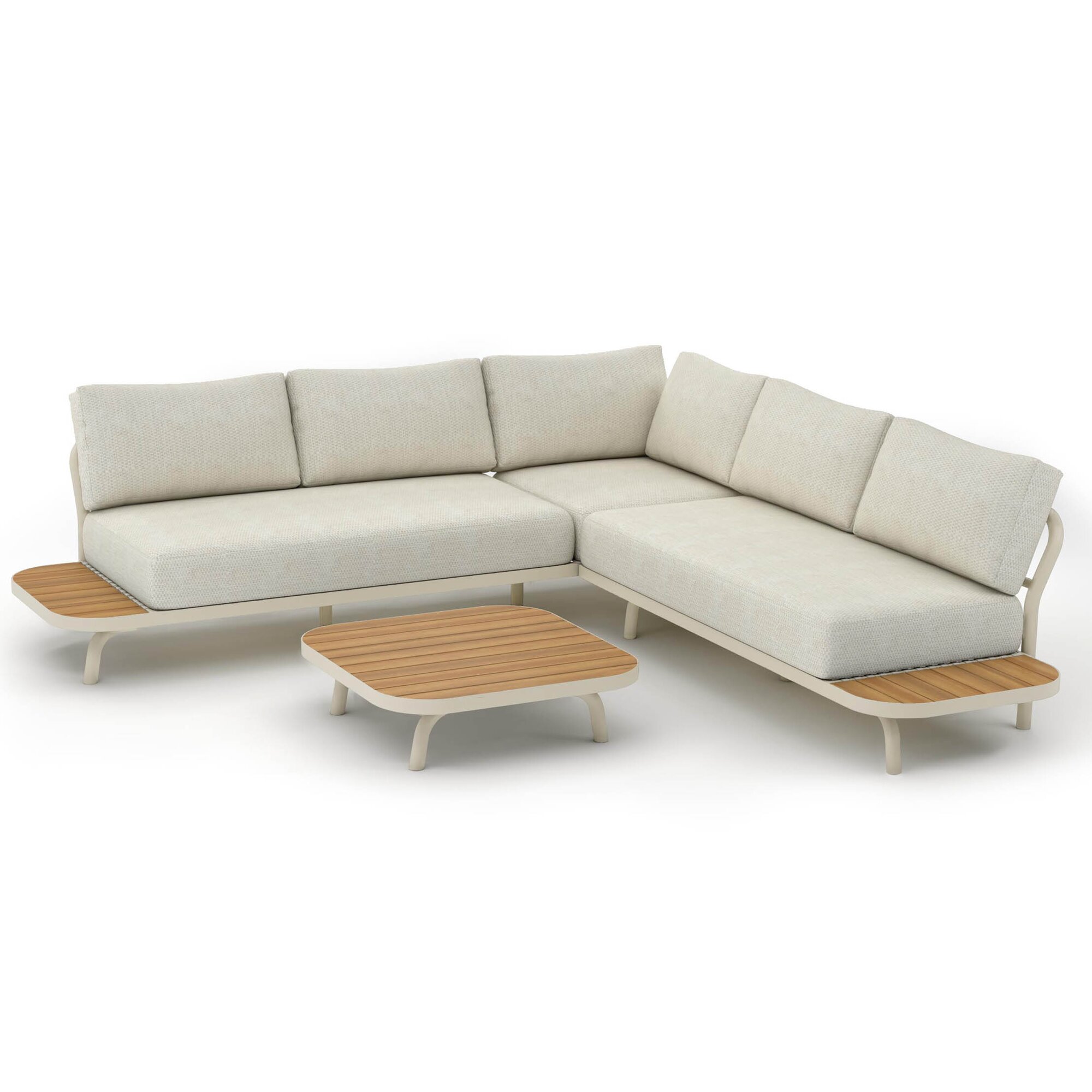 Best »Paros« Lounge-Set sand 2-teilig