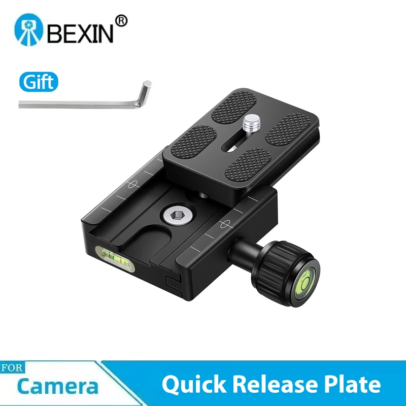 BEXIN QR-50 morsetto a sgancio rapido per fotocamera treppiede testa a sfera adattatore Base morsetto piastra per testa a sfera per fotocamera Arca swiss Dslr
