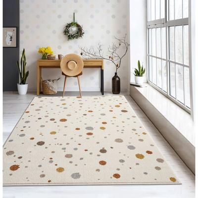 The Carpet - Beat Kids Moderner Weicher Kinderteppich, Weicher Flor, Pflegeleicht, Farbecht, Creme, Image