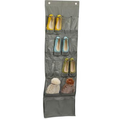 Relaxdays Schuhorganizer, 15 Fächer, Tür-Schuhregal hängend, HBT: 158 x 47,5 x 5 cm, Image