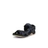 Outdoorsandale ECCO "Offroad", Herren, Gr. 43, schwarz (dunkelblau, schwarz), Nubukleder, sportlich, Schuhe, Sommerschuh, Klettschuh, Outdoorschuh, in Trekking-Optik