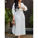 Women's Maxi Dress Corset Dress Work Dress Semi Formal Vacation Daily Regular Fit Plain Sleeveless Lapel White Red Dark Blue Summer