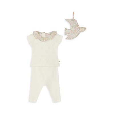 Bonpoint Daisie Top & Pants Set - Baby - Ecru