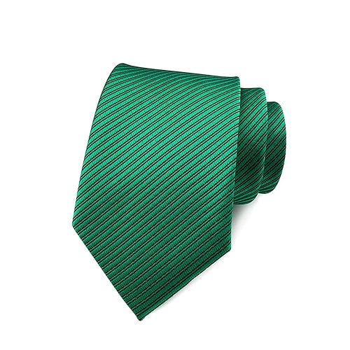 Gestreifte Krawatte aus Satin für Herren, verschiedene Farben für unterschiedliche Kombinationsbedürfnisse, geeignet für Business, Hochzeit und formelle Anlässe, elegante und modische Krawatte Image