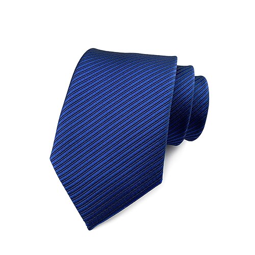 Gestreifte Krawatte aus Satin für Herren, verschiedene Farben für unterschiedliche Kombinationsbedürfnisse, geeignet für Business, Hochzeit und formelle Anlässe, elegante und modische Krawatte Image