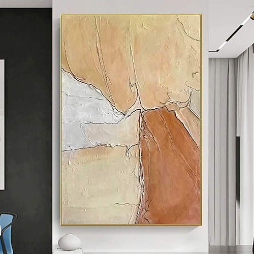 Mintura handgefertigte abstrakte Ölgemälde auf Leinwand, Wandkunst, Dekoration, modernes Bild für die Inneneinrichtung, gerolltes, rahmenloses, ungedehntes Gemälde Image