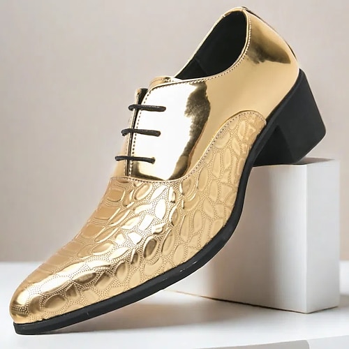 Herren Outdoor PU Leder Atmungsaktiv Komfortabel Rutschfest Schnalle Schwarz Blau Gold Herbst Winter Image