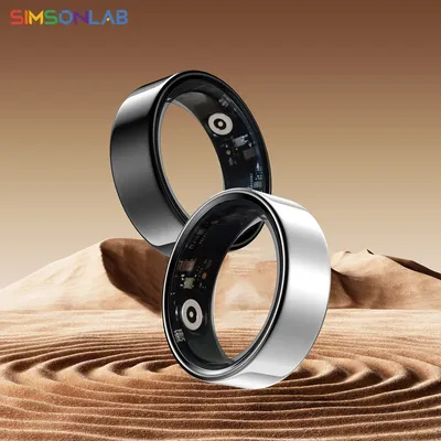 2025 New Smart Ring Sleep Blood Pressure Monitor Multiple Exercise Modes IP68 Waterproof Wirless Men