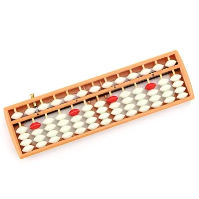 Portable Plastic Abacus Chinese Abacus Calculator 13 Column Educational Counting Tools for Students