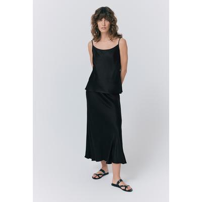 Ghost Luna Satin Slip Skirt