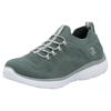 Slip-On Sneaker RIEKER SPORT, Damen, Gr. 41, grün (mint), Textil, sportlich, Schuhe Sneaker, Slipper, Freizeitschuh, Schlupfschuh mit Elastik-Einstieg, Topseller