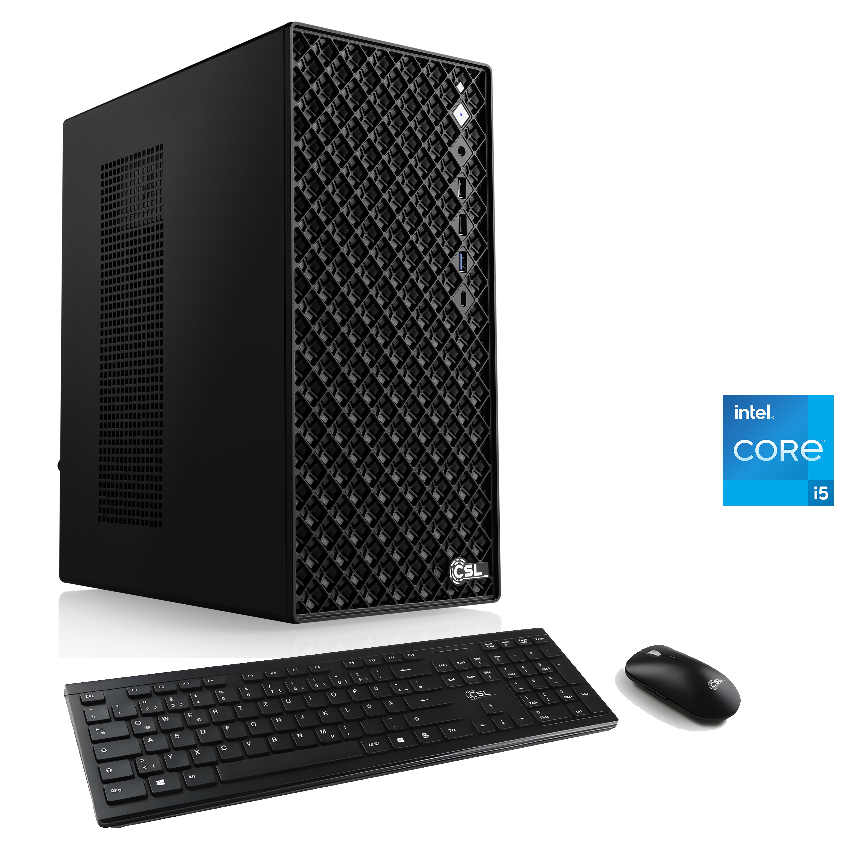 CSL PC "Mystic V24008", schwarz, Microsoft Windows 11 Home (64 Bit), 32 GB RAM 1.000 GB SSD, Desktop-PCs, PC