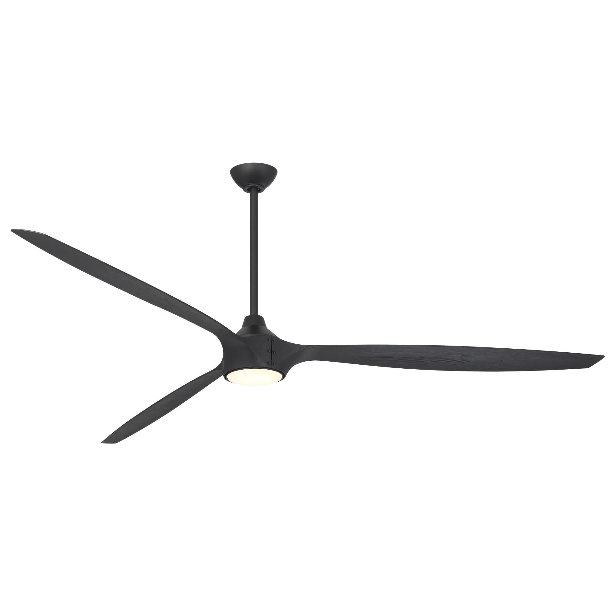 Minka Aire Pierce 84 Inch Ceiling Fan with Light Kit - F763L-CL/SSB