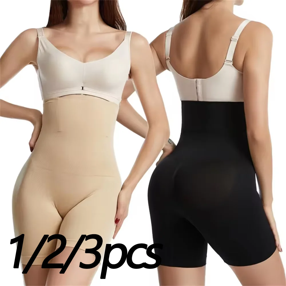 1/2/3 stücke Hohe Taille Trainer Höschen Shapewear für Frauen Bauch-steuer Hüfte Butt Lifter Shorts Abnehmen Mitte oberschenkel Body Shaper Image