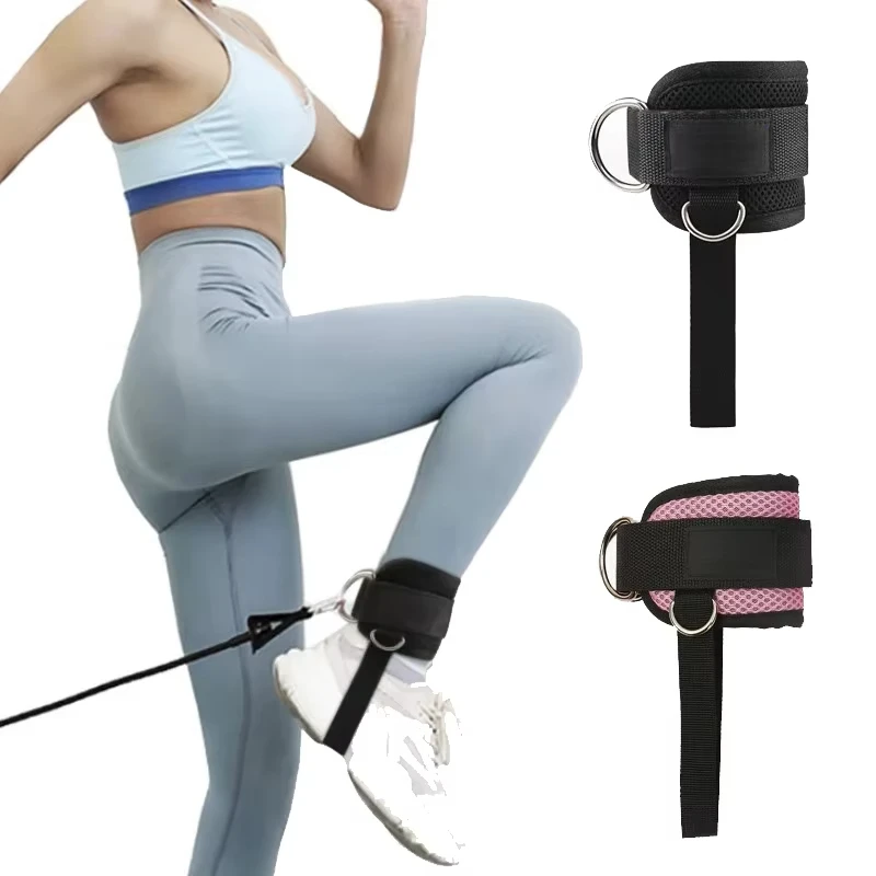 1pc gepolsterte Knöchel riemen Knöchel riemen für Kabel maschinen Doppel-D-Ring Fitness Knöchel manschetten für Fitness-Workouts Rabatt Bein verlängerungen