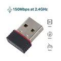 Mini USB WiFi 6 Adattatore 150M Scheda di rete wireless RTL8188 USB2.0 Wifi Ethernet Ricevitore Dongle per PC portatile Accessorio per computer