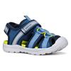Sandale GEOX "J VANIETT BOY", Kinder, Gr. 34, blau (navy, hellblau), Textil, casual, Schuhe, Trekking Schuh, Klettschuh für Outdooraktivitäten