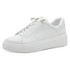 Slip-On Sneaker MARCO TOZZI, Damen, Gr. 39, weiß, Lederimitat, unifarben, sportlich, Schuhe, Freizeitschuh, Halbschuh, Schnürschuh mit seitlichem Logoschriftzug