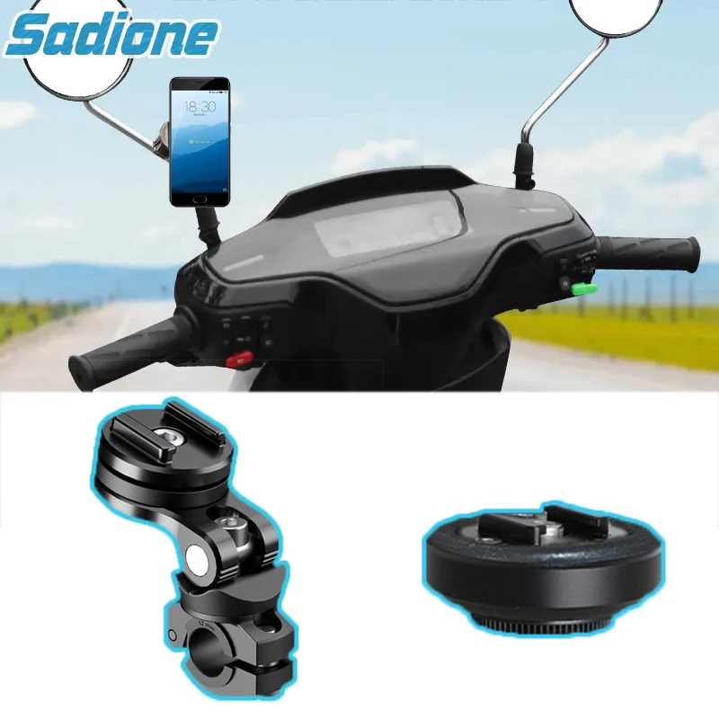 Connecter Support de Smartphone pour moto et Anti-vibration pour 10-16mm Support de téléphone portable pour Scooter