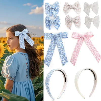 25-3 3D Floral Lace Hairband Baby Headband Hair Clip Cute Toddler Hair Accessories Girls Hairband