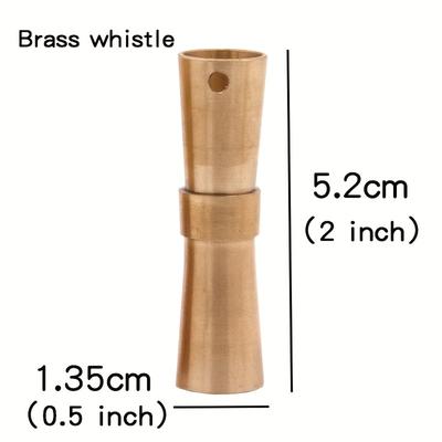 TEMU Premium Brass Survival Whistle - Loud, For , Hunting & Emergency