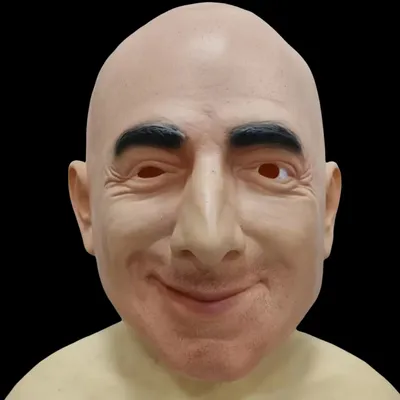 Cosplay Amazon Boss Jeff Bezos Mask Funny Realistic Bald Head Man Full Face Masks Novelty Latex Full