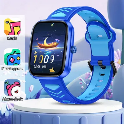 LIGE Kids Games Smart Watch For Age 5-12 Kids Gifts Music Player Pedometer Children SmartWatch Waterproof Child Clock Watches