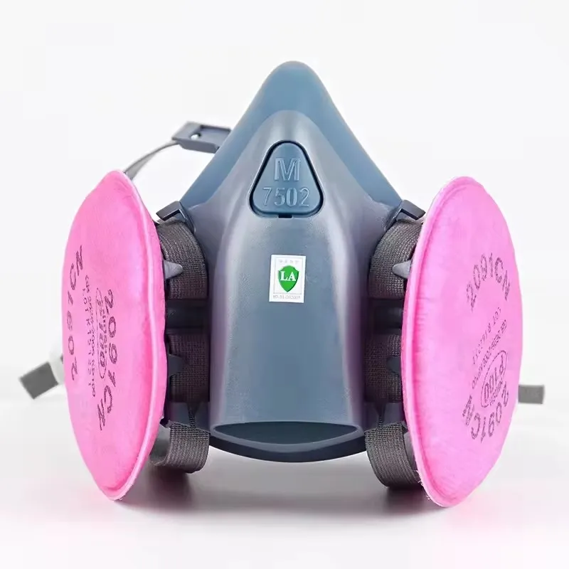 7502 Atemschutzmaske Schutzmaske Industrie Malerei Spray Staub Gasmaske mit 501 5N11 6001CN chemische Halbgesichtsmaske Image