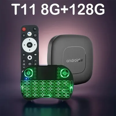 Android 14 Smart Home TV Box Allwinner H313 Google Assistant Dual Wifi 5G Ram 8GB 128GB Rom Theater Streaming Set Top Box T11