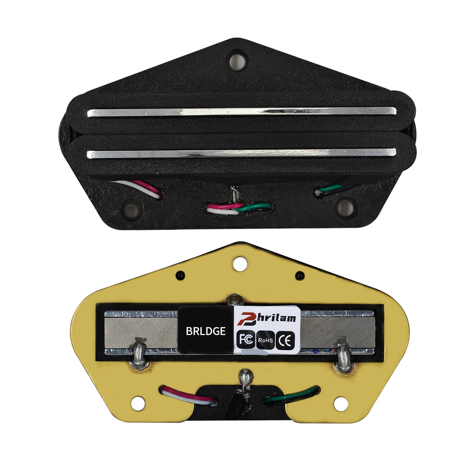 PHRILAM Alnico5 Hot Rail TL Pickup Single Coil Boy Humbucker Bridge Pickup 6,2/9,0/12K für FD TL E-Gitarre Image