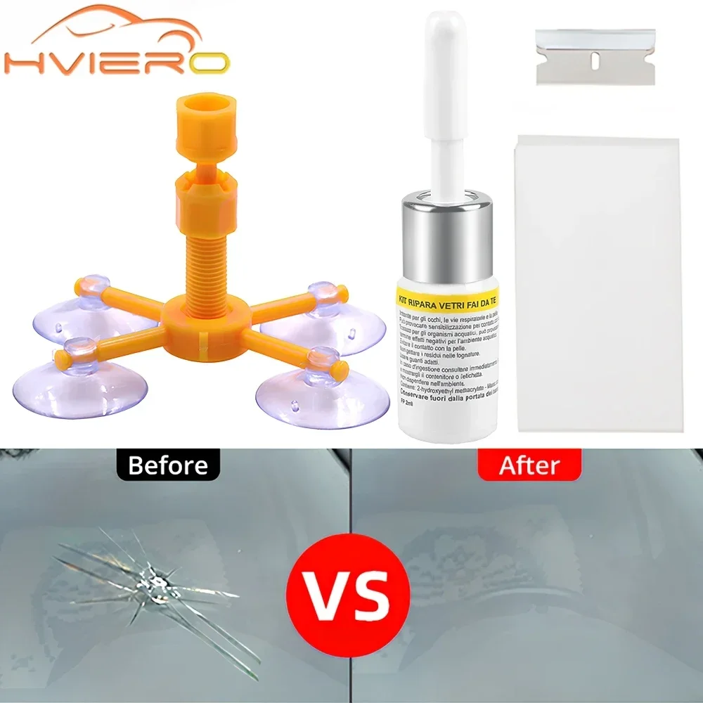 Windschutzscheibe Reparatur Kit Scratche Quick Fix Auto Styling Gebrochenes Glas Windschutzscheibe Harz Sealer DIY Auto Fenster Bildschirm Polieren Werkzeug Image