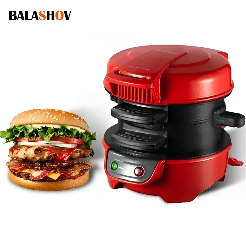 Multifunktionale Frühstücksmaschine Mini Burger Sandwich Maker Maschine 110V 220V Home Küche Elektrische Burger Maker Maschine Image
