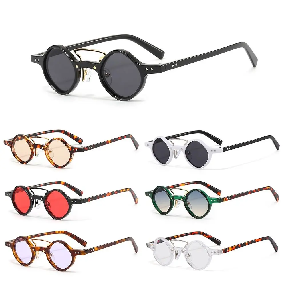 Neue Hippie kleine runde quadratische Sonnenbrille Männer Frauen Retro Steam Punk Brille Vintage Gradient Fahr brille uv400