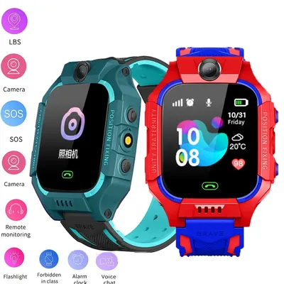 2025 Q19 Kinder Smart Watch 2G Sim Karte LBS Tracker SOS Kamera Kinder Handy Voice Chat Smartwatches