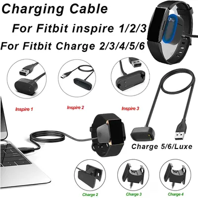 Smartwatch-Ladekabel für Fitbit Inspire 1 2 3, Charge 2 3 4 5 6 Luxe, Ersatz-Ladekabel Image