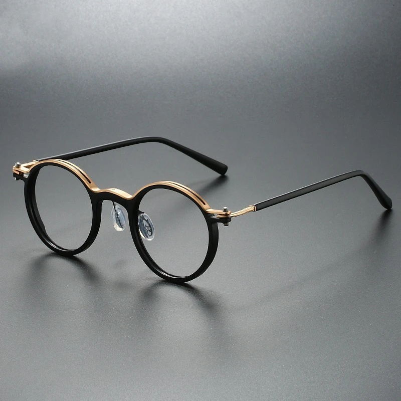 Neue Marke Design männer Retro Runde Lesebrille Anti Blau Licht Presbyopie Brille Dioptrien +100 +150 +200 +250 +300 +350 +400 Image