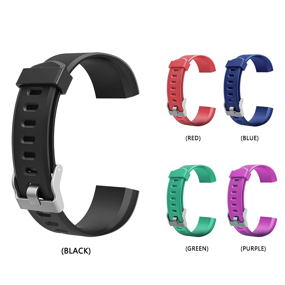 20mm Smart Watch Armband Ersatzteile Silikon Uhr Armband Zubehör bunt tragbar weich für id115plus hr Image