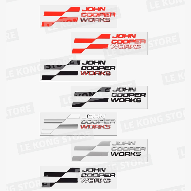 Autocollant de corps de coffre latéral de voiture, insigne John Cooper nous-mêmes, emblème de décalcomanie, accessoires pour Mini Cooper S JCW ONE, style de voiture en métal, nouveau
