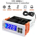 STC-8080A+ Regolatore di temperatura digitale Termostato da frigorifero per frigorifero Sbrinamento automatico con sonda sensore NTC 220V
