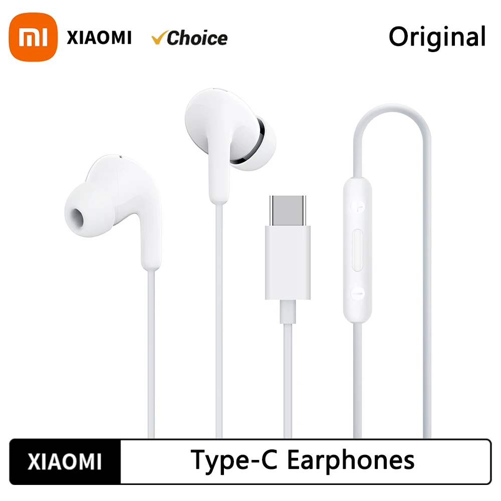 2025 Nuovo originale Xiaomi Tipo-C Auricolari Mi 14 13 12 Auricolari in-ear Redmi Nota 10 9 Tipo C Auricolare cablato Accessori per telefoni
