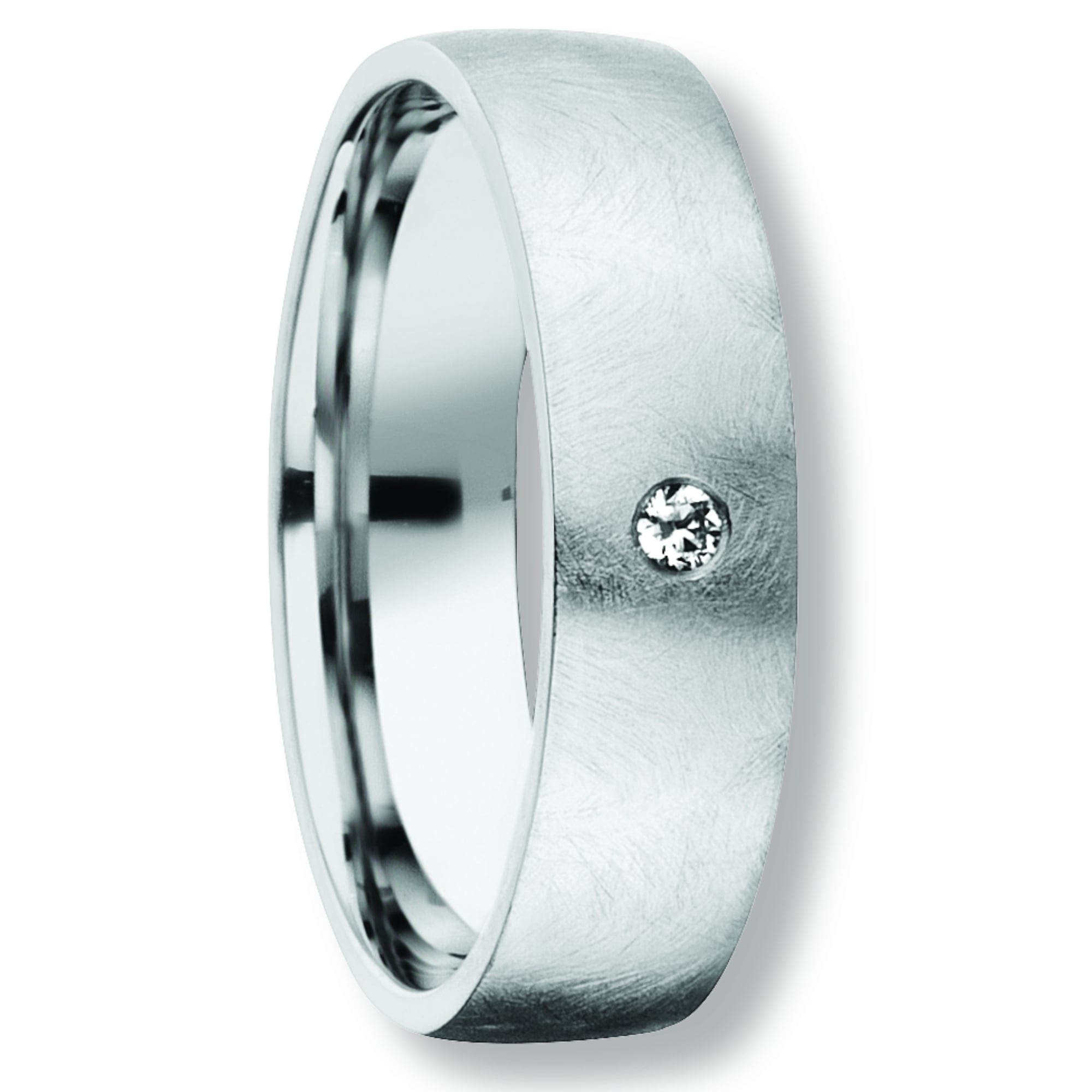 Silberring ONE ELEMENT "Zirkonia Freundschaft Partner Ring aus 925 Silber" Gr. 52, silber, Fingerringe, Damen, 52, Silber 925 (Sterlingsilber), Damen Silber Schmuck Freundschaft / Partner Image