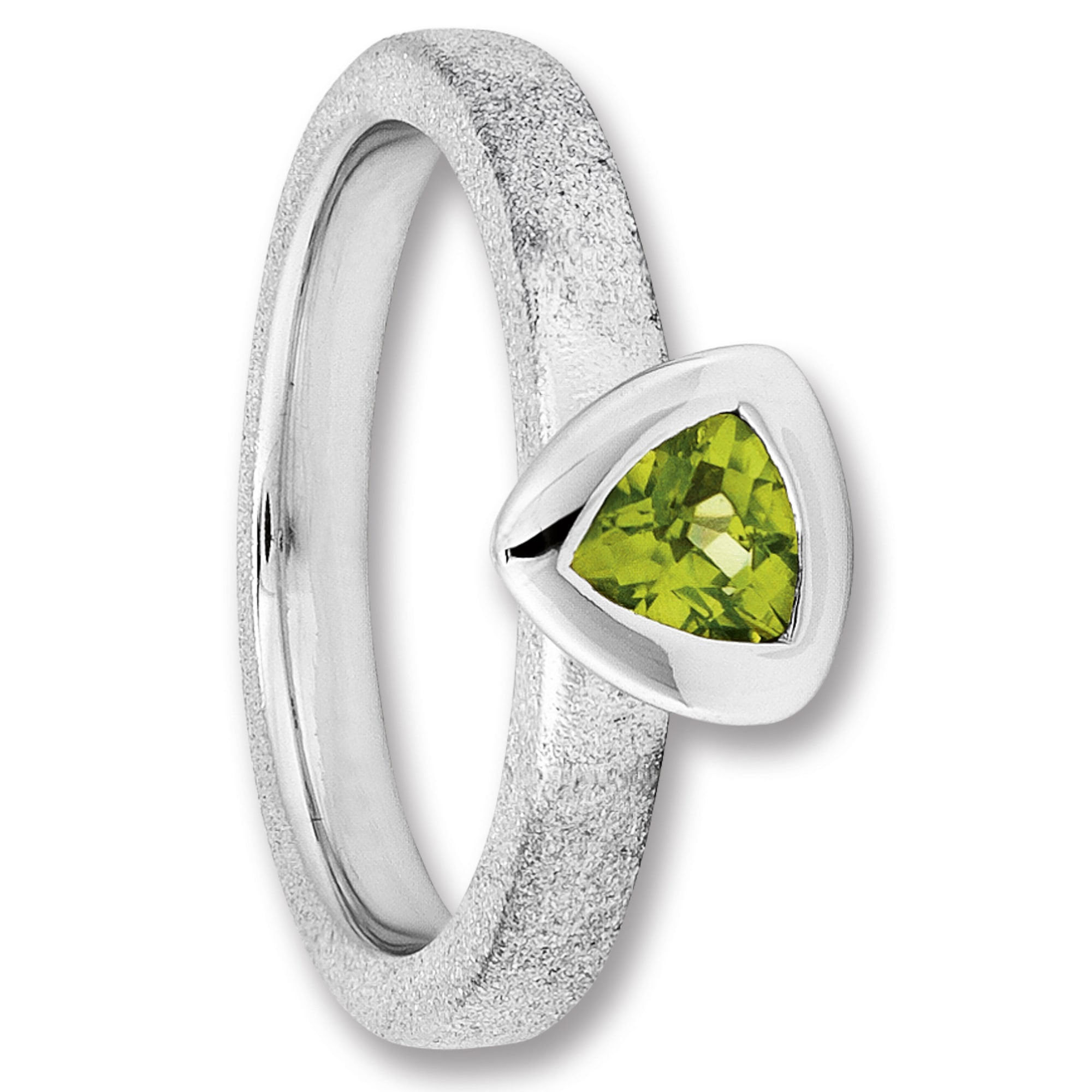 Silberring ONE ELEMENT "Peridot Ring aus 925 Silber" Gr. 54, silber, Fingerringe, Damen, 54, Silber 925 (Sterlingsilber), Silberring, Zart funkelnde Details – elegant & vielseitig kombinierbar