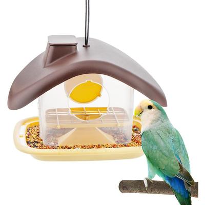 Multifunctional Bird Feeder, in-cage and Outdoor Dual-Purpose Hanging Bird House for Bird Cage Patio Garden Decoration
