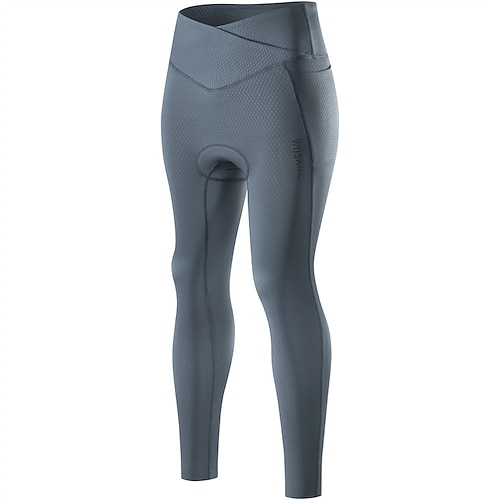 WOSAWE Damen Einfarbig Fahrradhose Fahrradhose Fahrradhosen Fahhrad Strumpfhosen Bequeme Passform Sport Schnelltrocknend Bequem Atmungsaktiv Schwarz Grau Bekleidung Fahrradbekleidung
