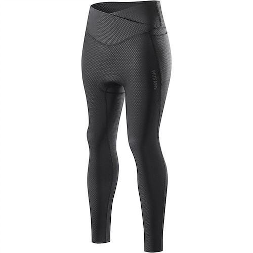 WOSAWE Damen Einfarbig Fahrradhose Fahrradhose Fahrradhosen Fahhrad Strumpfhosen Bequeme Passform Sport Schnelltrocknend Bequem Atmungsaktiv Schwarz Grau Bekleidung Fahrradbekleidung